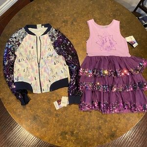 Frozen II Girls Dress and Jacket Set